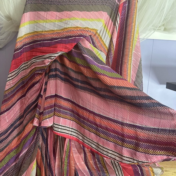 Brigitte Herskind Nessa Multicolor Striped Midi Skirt - Picture 6 of 9